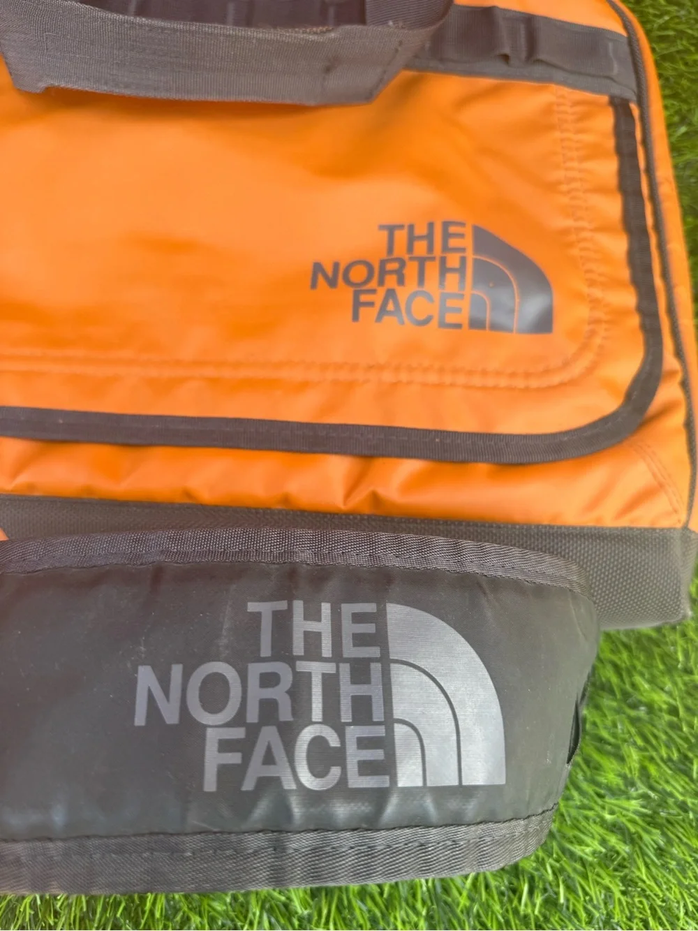 The North Face Orange and Black Messenger Bag